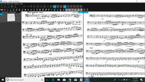 Image ScanScore editing the sheet music