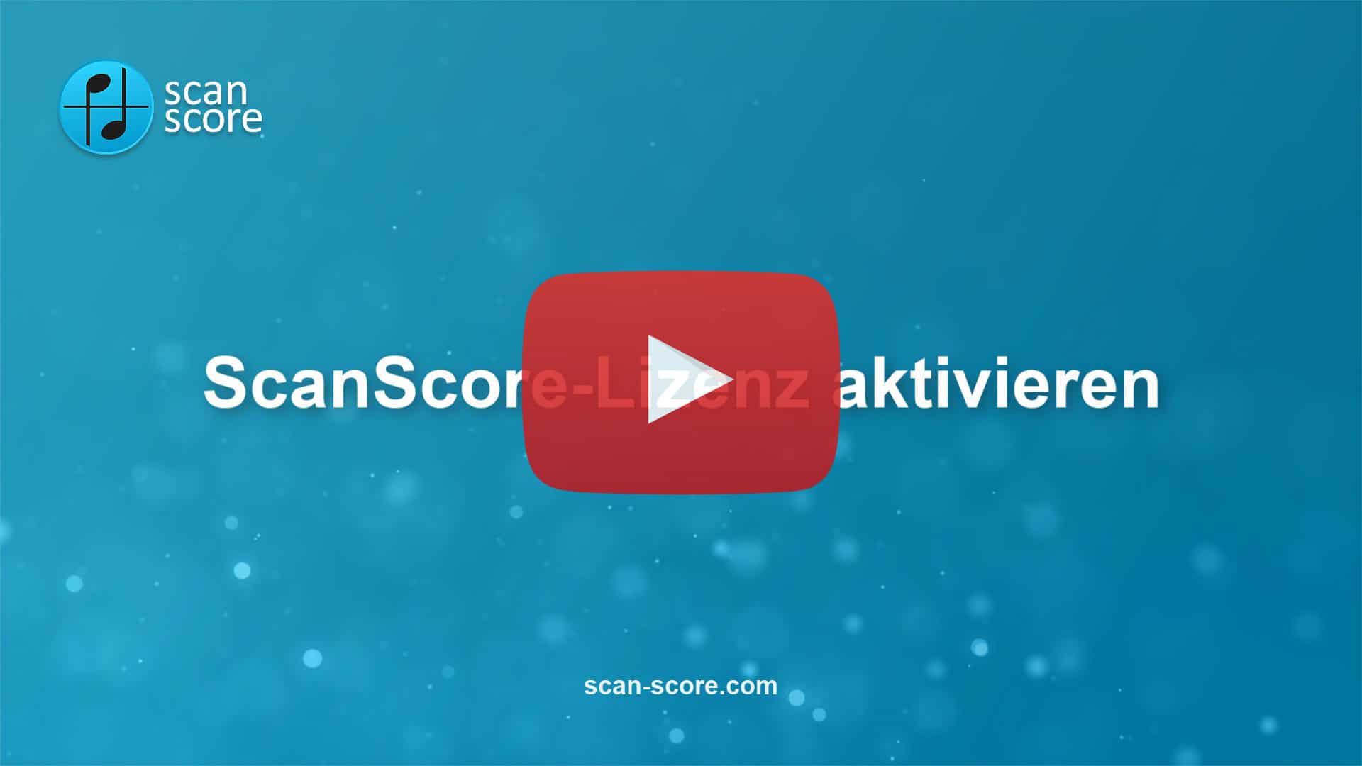 ScanScore-Lizenz aktivieren