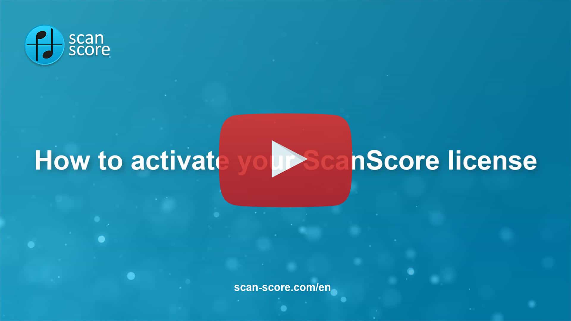 How to activate your ScanScore license