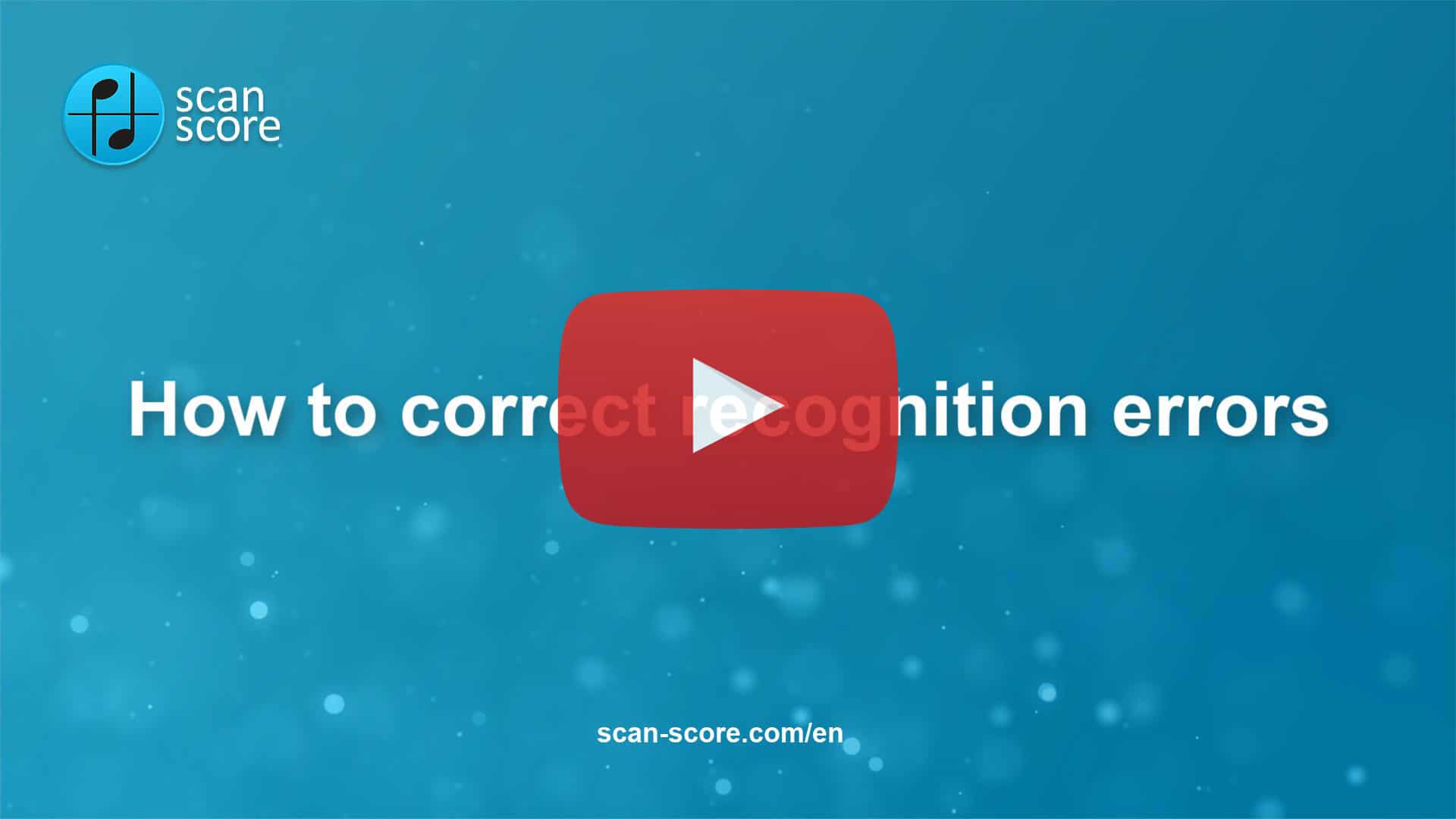 How to correct recognition errors