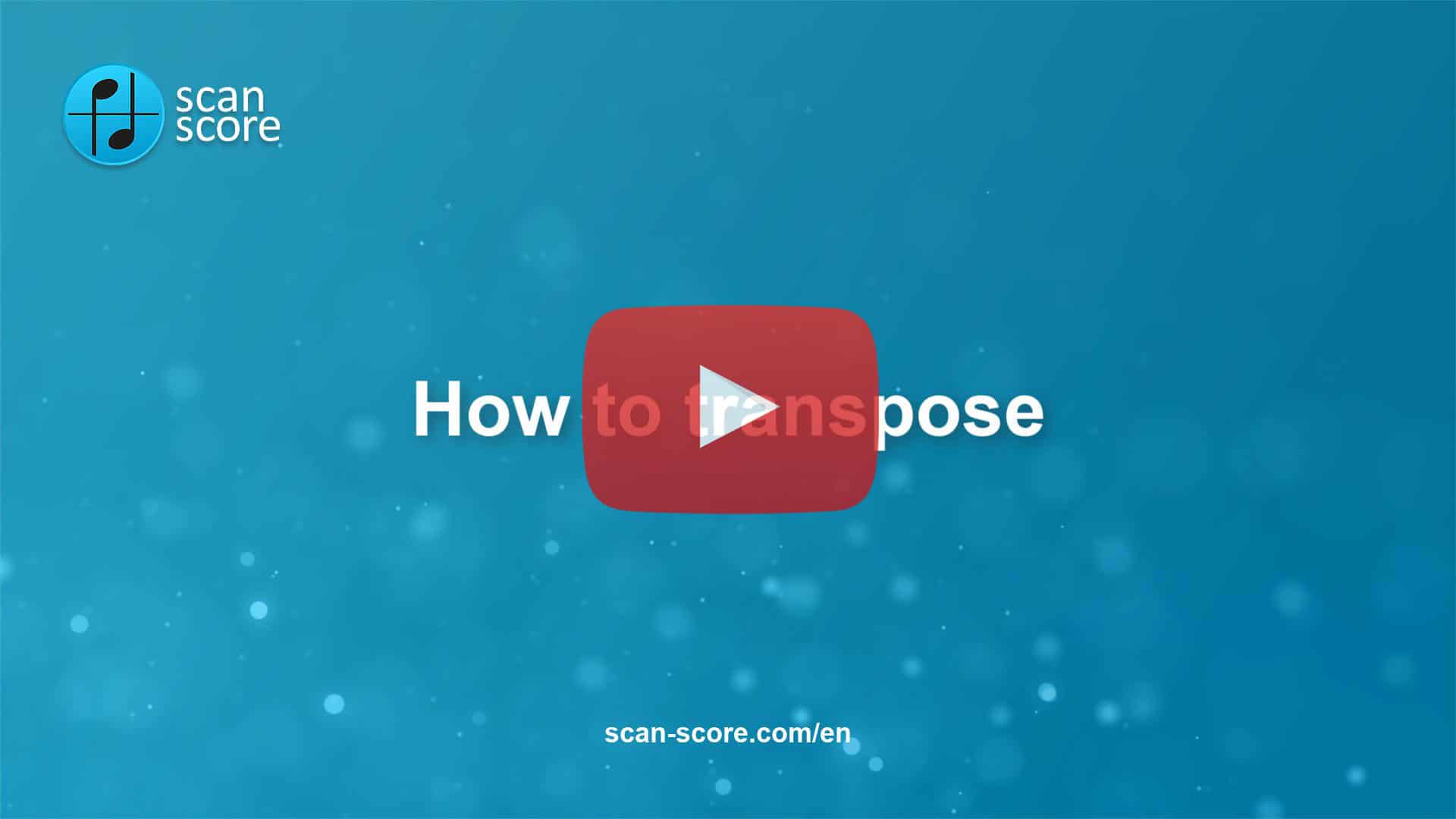 How to transpose